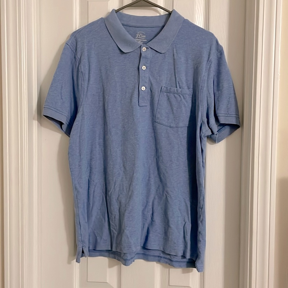 J Crew Polo Shirt - Denim Blue